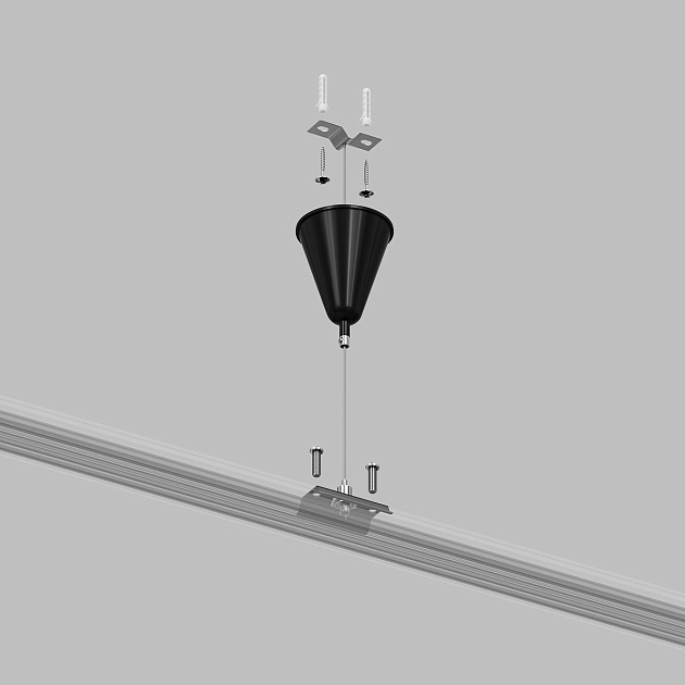 Подвесная система для треков Denkirs Solid Base TR1105-BK изображение 4 Подвесная система для треков Denkirs Solid Base TR1105-BK Фото № 4