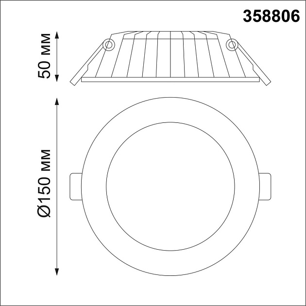 Встраиваемый светодиодный светильник Novotech Spot Gesso 358806 Фото № 3