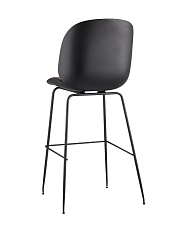 Барный стул Stool Group Турин со спинкой бежевая экокожа черные ножки 9329C BEIGE 4