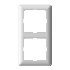 Рамка 2-постовая Systeme Electric W59 белая KD-2-18