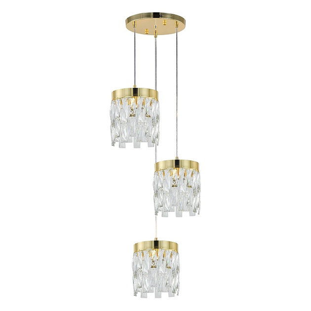 Подвесная люстра Indigo Anna V12029/3P Gold V000495 изображение 4 Подвесная люстра Indigo Anna V12029/3P Gold V000495 Фото № 4