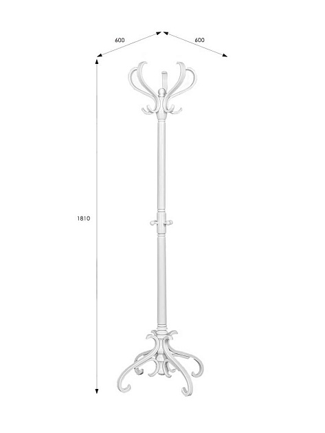 Напольная вешалка Мебелик В 2Н 006769 Фото № 3