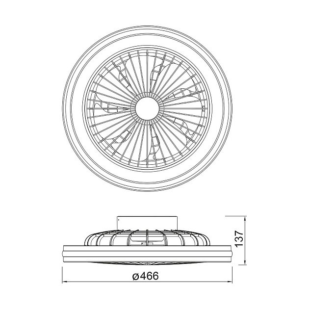 Потолочная светодиодная люстра-вентилятор Mantra GAMER 8292 Фото № 2