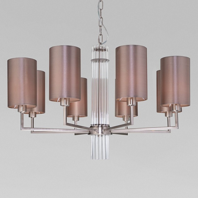 Подвесная люстра Eurosvet Soffio 60134/8 никель изображение 6 Подвесная люстра Eurosvet Soffio 60134/8 никель Фото № 6