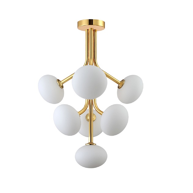 Подвесная люстра Crystal Lux ALICIA SP7 GOLD/WHITE изображение 1 Подвесная люстра Crystal Lux ALICIA SP7 GOLD/WHITE Фото № 1