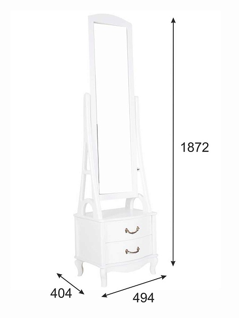 Зеркало напольное Мебелик Джульетта 005767 Фото № 3