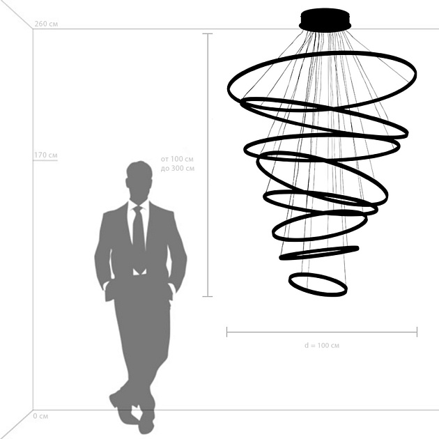 Подвесная светодиодная люстра Lightstar Rotonda 736483 изображение 2 Подвесная светодиодная люстра Lightstar Rotonda 736483 Фото № 2