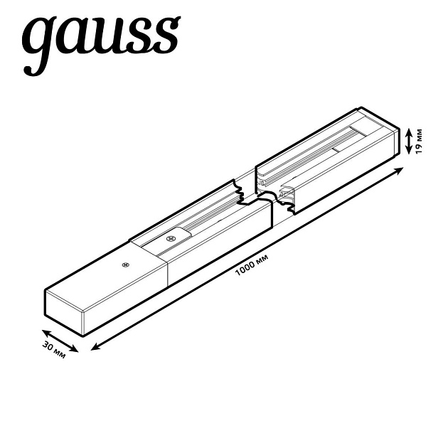 Шинопровод однофазный Gauss TR103 Фото № 4