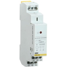Реле промежуточное модульное OIR 2 контакта 8А 12В AC/DC IEK OIR-208-ACDC12V