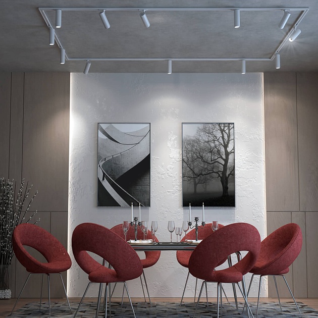 Трековый однофазный светодиодный светильник Novotech Port Nail 359028 изображение 2 Трековый однофазный светодиодный светильник Novotech Port Nail 359028 Фото № 2