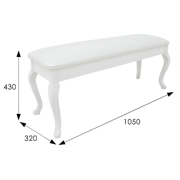 Банкетка Мебелик Вивальди 007595 изображение 3 Банкетка Мебелик Вивальди 007595 Фото № 3