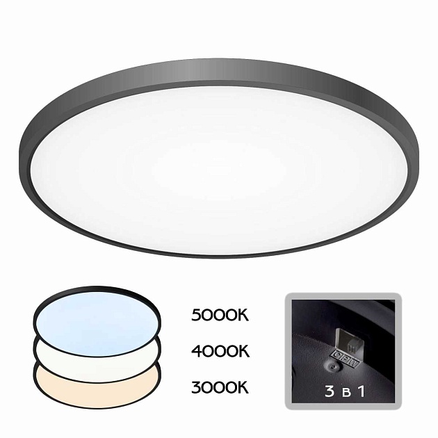 Потолочный светодиодный светильник Citilux Бейсик CL738401V изображение 1 Потолочный светодиодный светильник Citilux Бейсик CL738401V Фото № 1