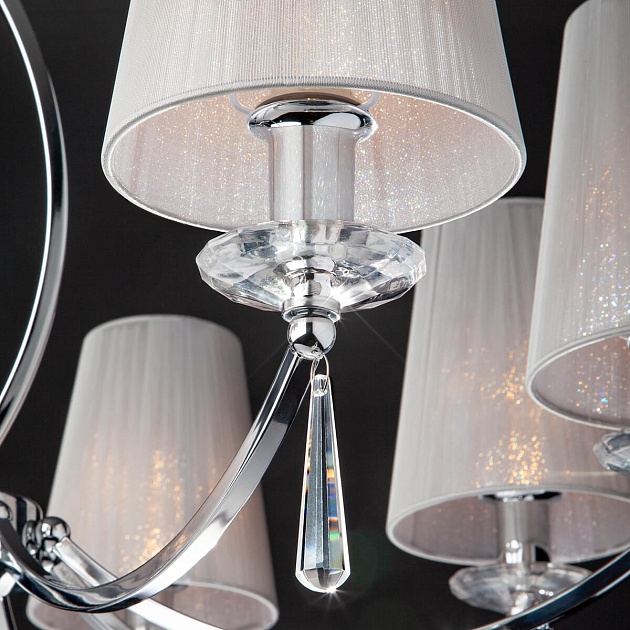 Подвесная люстра Eurosvet 60079/8 хром изображение 4 Подвесная люстра Eurosvet 60079/8 хром Фото № 4