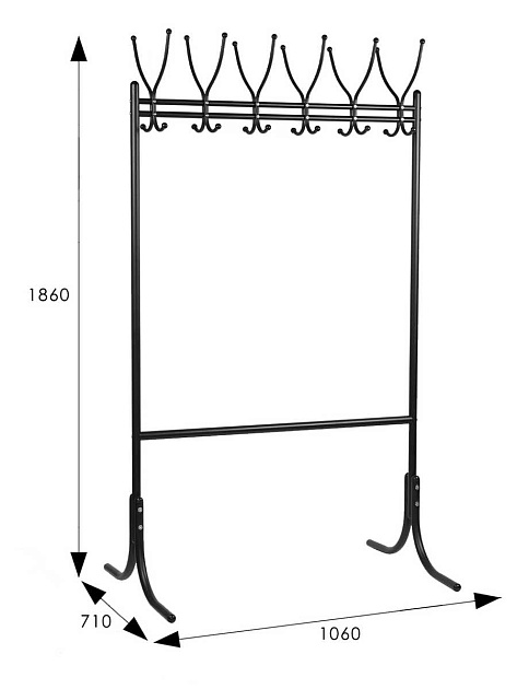 Гардеробная вешалка Мебелик М 11 001856 изображение 3 Гардеробная вешалка Мебелик М 11 001856 Фото № 3