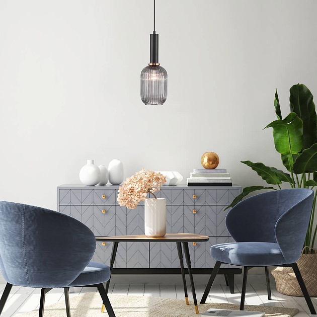 Подвесной светильник Eurosvet 50181/1 дымчатый изображение 5 Подвесной светильник Eurosvet 50181/1 дымчатый Фото № 5