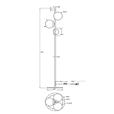 Торшер Maytoni Nostalgia MOD048FL-03G 3