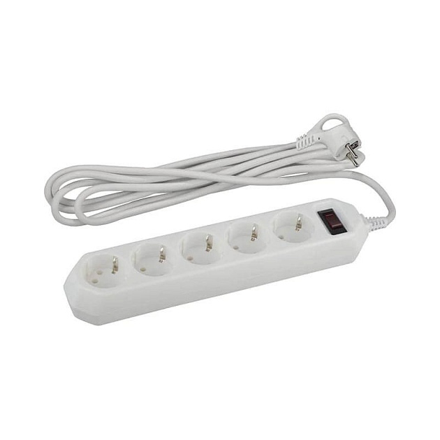 Сетевой фильтр ЭРА USF-5es-5m-W Б0019738 Фото № 1