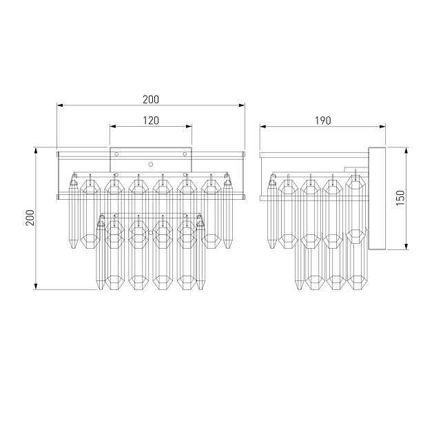 Настенный светильник Bogates Pelle 329/2 Strotskis Фото № 2