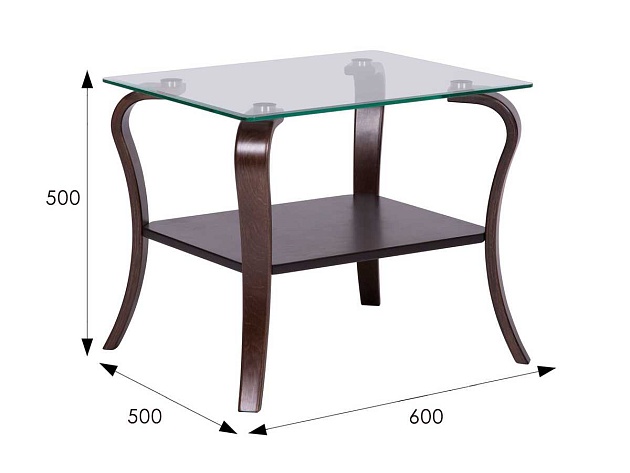 Журнальный стол Мебелик Шарм 005744 изображение 3 Журнальный стол Мебелик Шарм 005744 Фото № 3