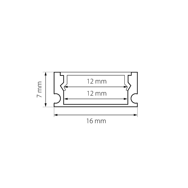Профиль с рассеивателем Lightstar Profiled 419121 изображение 2 Профиль с рассеивателем Lightstar Profiled 419121 Фото № 2