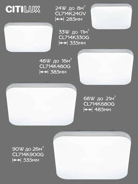 Потолочный светодиодный светильник Citilux Симпла CL714K900G изображение 3 Потолочный светодиодный светильник Citilux Симпла CL714K900G Фото № 3