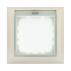 Рамка LK Studio универсальная защитная с крышкой для выключателей и розеток (бежевый) 869101-1