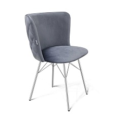 Кухонный стул Sheffilton SHT-ST36-3/S64 нейтральный серый/хром лак 3972346901