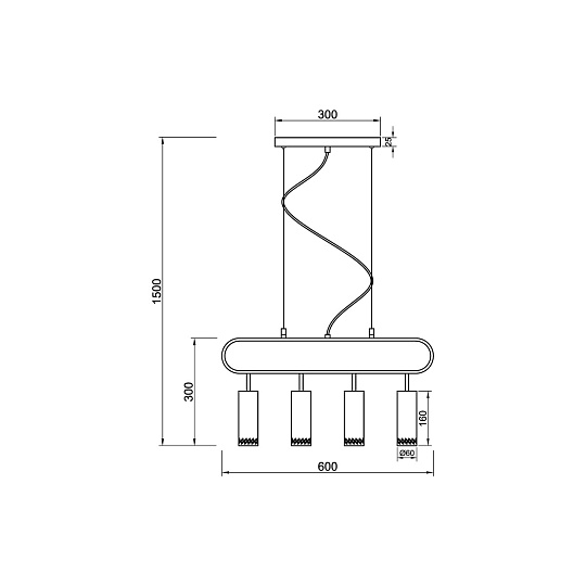 Подвесной светильник Vele Luce Brio VL5794P04 изображение 4 Подвесной светильник Vele Luce Brio VL5794P04 Фото № 4