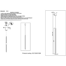 Подвесной светодиодный светильник Crystal Lux CLT 035C1000 WH 1