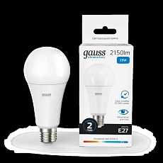 Лампа светодиодная Gauss E27 25W 6500K матовая 73235 1