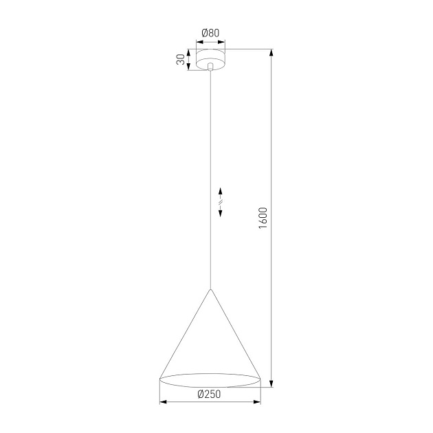 Подвесной светильник TK Lighting 10066 Cono Фото № 2
