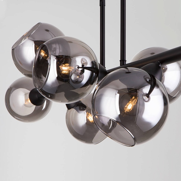 Подвесная люстра Eurosvet Roger 70113/8 дымчатый изображение 3 Подвесная люстра Eurosvet Roger 70113/8 дымчатый Фото № 3