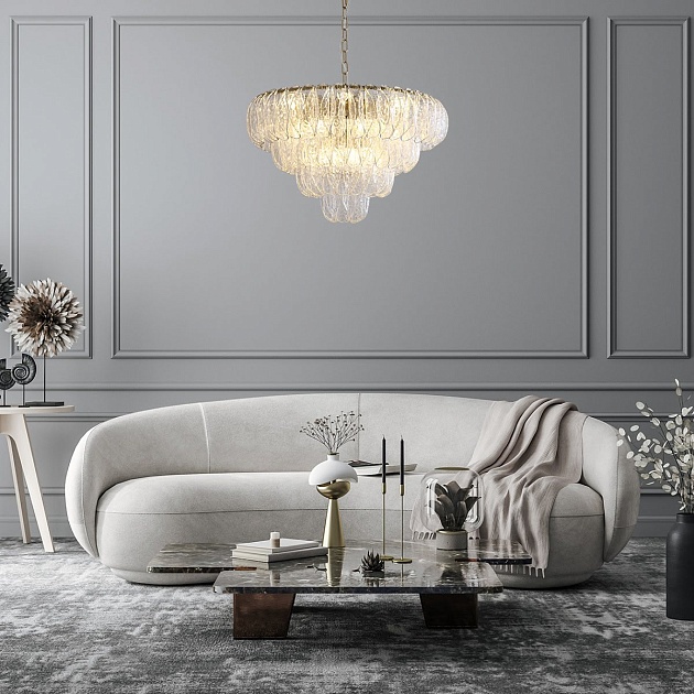 Подвесная люстра Indigo Dalia 12034/15P Brass V000375 Фото № 4