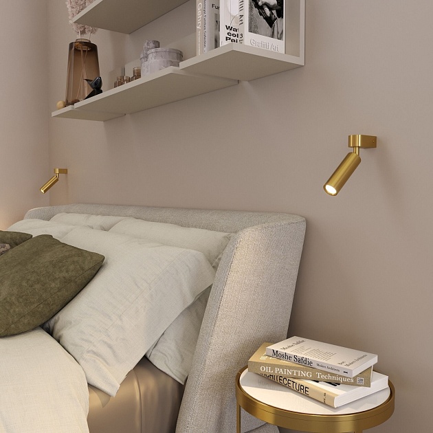 Светодиодный спот Eurosvet Pitch 20143/1 LED латунь Фото № 3