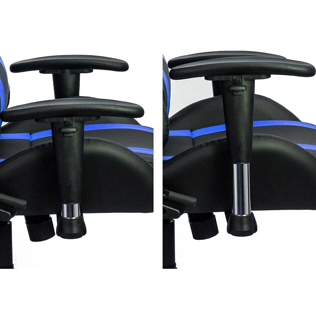 Игровое кресло AksHome Gamer синий + черный, экокожа 41932 Фото № 4