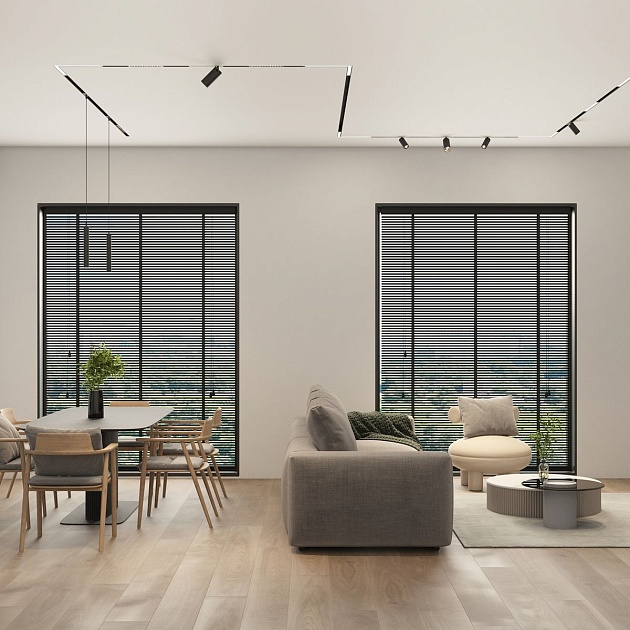 Трековый светодиодный светильник Denkirs Simple Linear DK8214-BK Фото № 3