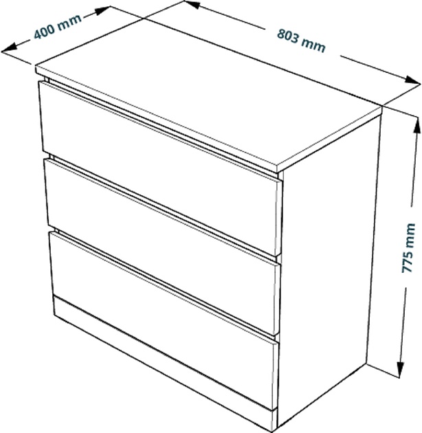 Комод Шведский Стандарт VÄRMA 3 S00203 изображение 4 Комод Шведский Стандарт VÄRMA 3 S00203 Фото № 4