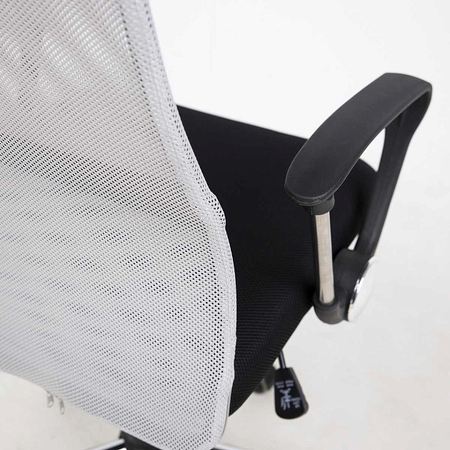 Офисное кресло AksHome Gamma серый + черный, сетка + ткань 84769 Фото № 7
