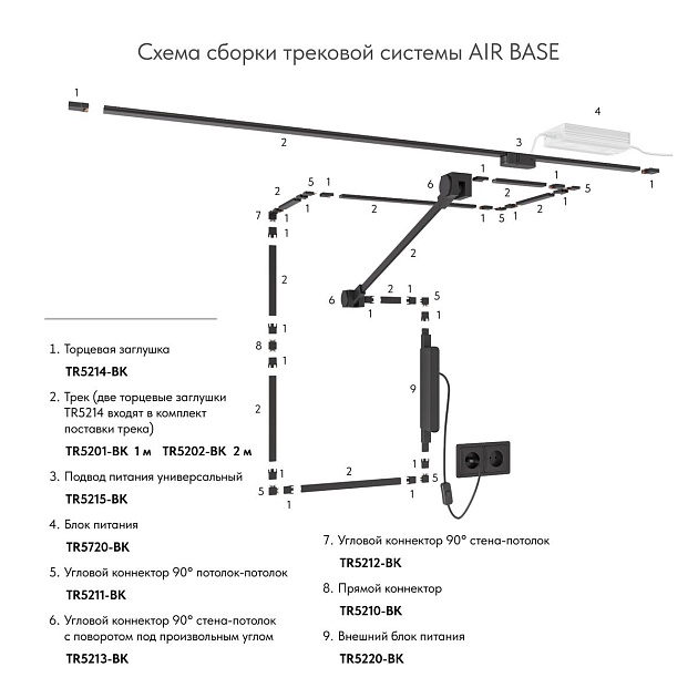 Соединитель Denkirs Air Base TR5210-BK Фото № 2