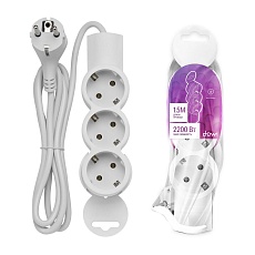 Удлинитель Duwi 3гн 1,5м с/з 32004 5 1