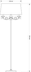 Напольный светильник KUTEK MONZA MON-LS-1(P/A) 1