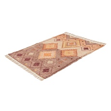 Ковер Tkano из хлопка с этническим орнаментом цвета лаванды из коллекции Ethnic, 120х180 см TK21-DR0001 1