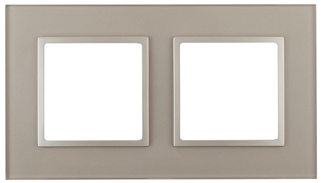Рамка 2-постовая ЭРА Elegance 14-5102-04 Б0034491 Фото № 1
