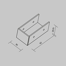 Заглушка Maytoni к профилю Elasity IP O-TR001-EC 5