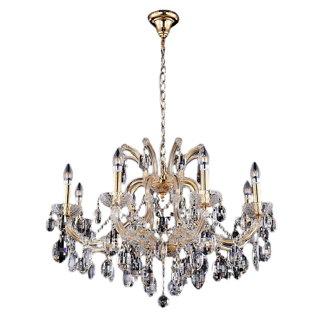 Подвесная люстра Crystal Lux Hollywood SP8 Gold изображение 4 Подвесная люстра Crystal Lux Hollywood SP8 Gold Фото № 4