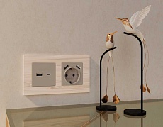 Лицевая панель розетки AMBRELLA VOLT AP3710 1