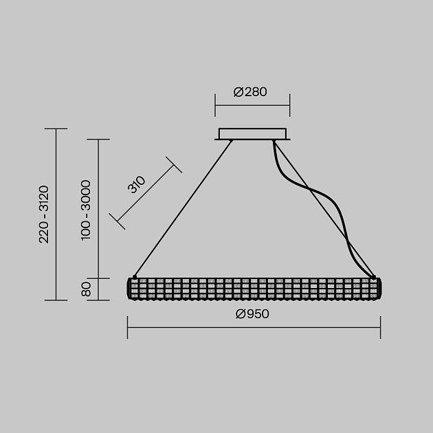 Подвесной светодиодный светильник Maytoni Castello MOD335PL-L35CH3K изображение 3 Подвесной светодиодный светильник Maytoni Castello MOD335PL-L35CH3K Фото № 3
