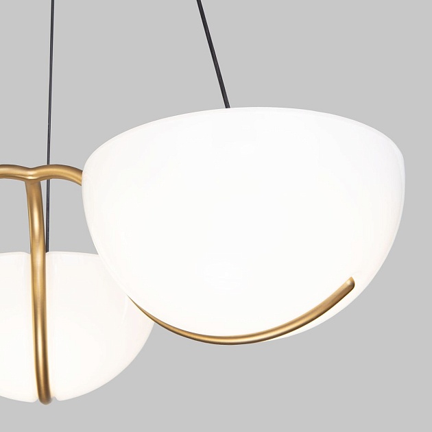 Подвесная светодиодная люстра Eurosvet Emisfero 50083/3 LED золото Фото № 3