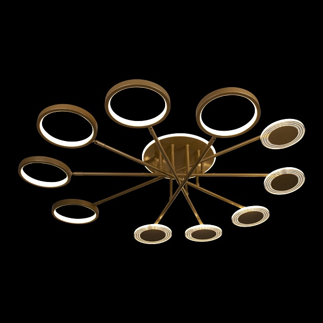 Потолочная светодиодная люстра Loft IT Megan 10164M Gold изображение 2 Потолочная светодиодная люстра Loft IT Megan 10164M Gold Фото № 2