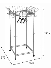 Гардеробная вешалка Мебелик Пико 23 000918 2